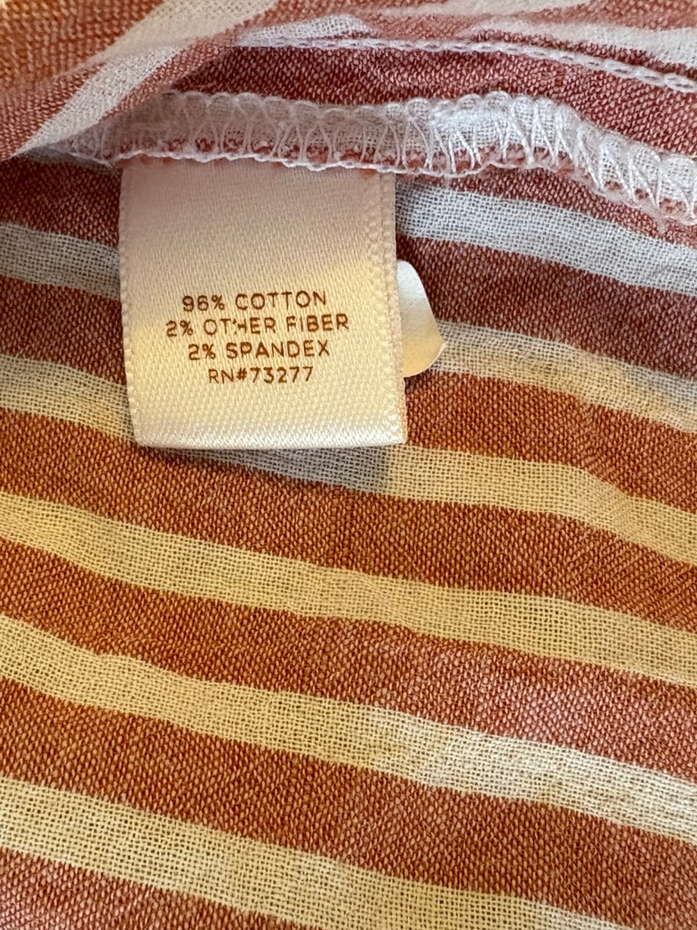 Lauren Conrad Striped Linen Top Women’s - Picture 8 of 9